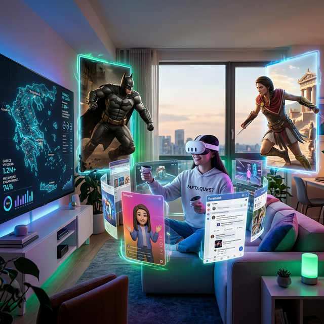 Meta Quest 3: Η Επανάσταση του 2026, το 3D Social Media και η Ελληνική Πραγματικότητα